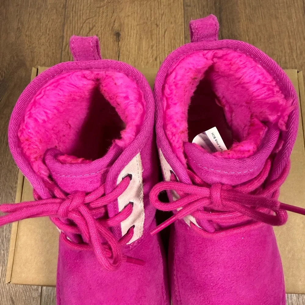 UGG‎ Fuchsia Lace-Up Boots